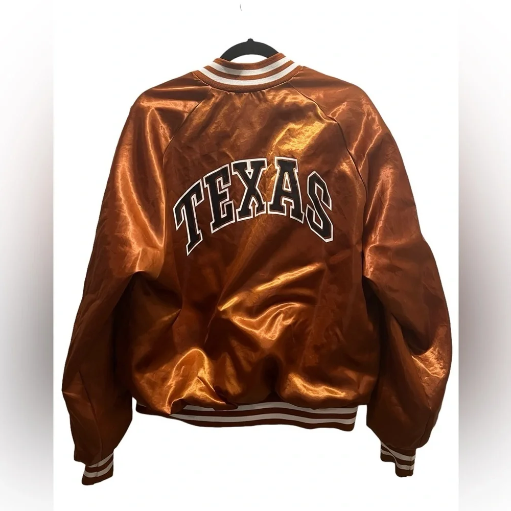 Vintage Chalk Line Texas Longhorns Jacket Bomber Snap 80s USA - XL - Picture 2 of 7